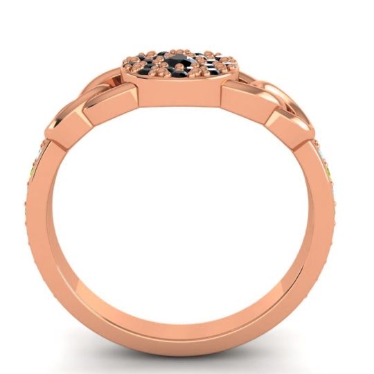 Statement Floral Pave Mekhala Ring