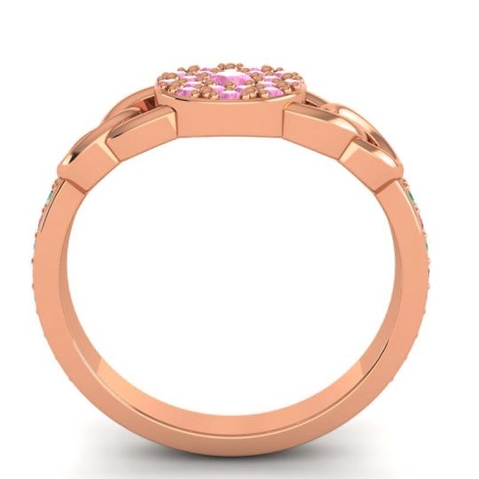 Statement Floral Pave Mekhala Ring