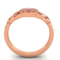 Statement Floral Pave Mekhala Ring