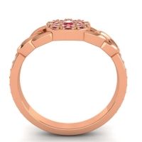 Statement Floral Pave Mekhala Ring