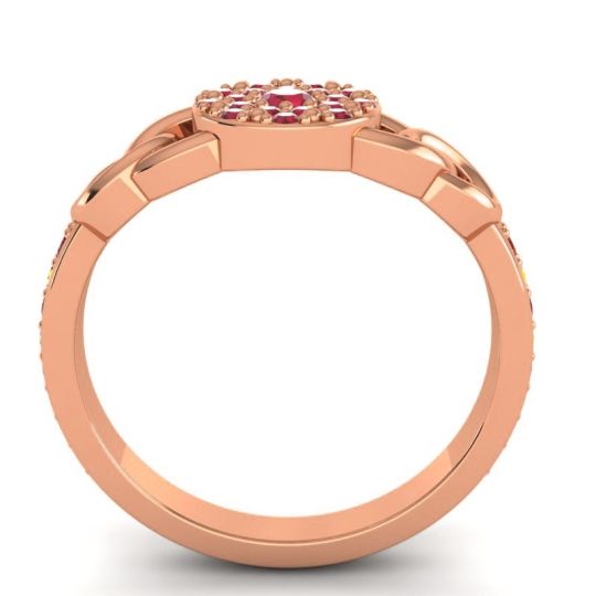 Statement Floral Pave Mekhala Ring