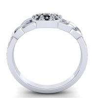 Statement Floral Pave Mekhala Ring