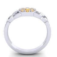 Statement Floral Pave Mekhala Ring