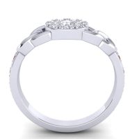 Statement Floral Pave Mekhala Ring