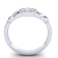 Statement Floral Pave Mekhala Ring