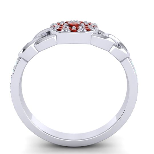 Statement Floral Pave Mekhala Ring