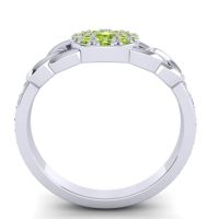 Statement Floral Pave Mekhala Ring