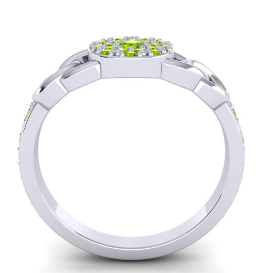 Statement Floral Pave Mekhala Ring