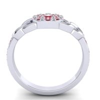 Statement Floral Pave Mekhala Ring