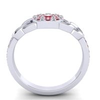 Statement Floral Pave Mekhala Ring