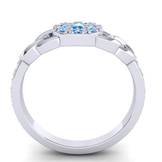 Statement Floral Pave Mekhala Ring