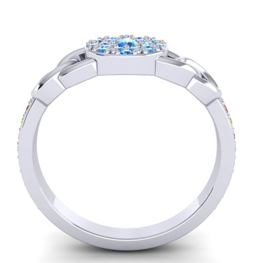 Statement Floral Pave Mekhala Ring