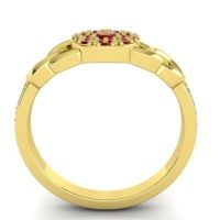 Statement Floral Pave Mekhala Ring