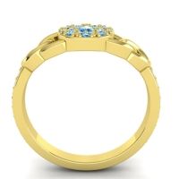 Statement Floral Pave Mekhala Ring