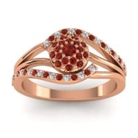Statement Floral Pave Devaka Ring