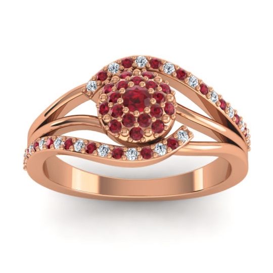 Statement Floral Pave Devaka Ring