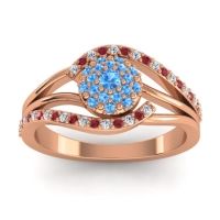 Statement Floral Pave Devaka Ring