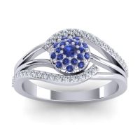 Statement Floral Pave Devaka Ring