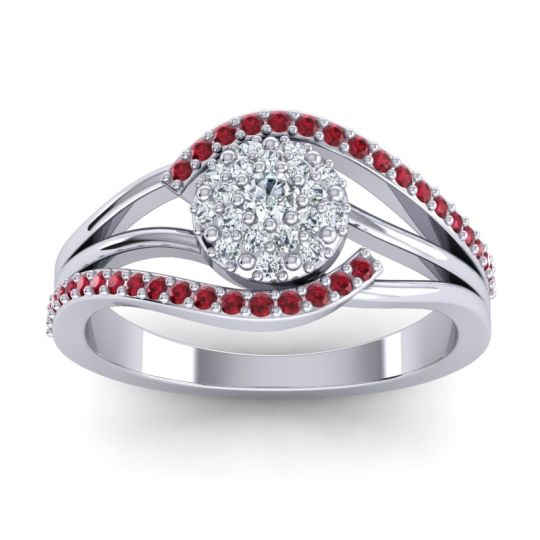 Statement Floral Pave Devaka Ring