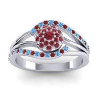 Statement Floral Pave Devaka Ring