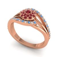 Statement Floral Pave Devaka Ring