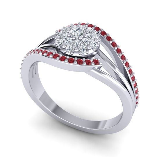 Statement Floral Pave Devaka Ring