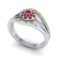 Statement Floral Pave Devaka Ring