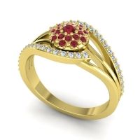 Statement Floral Pave Devaka Ring