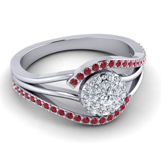 Statement Floral Pave Devaka Ring