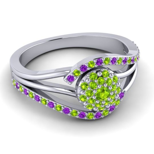 Statement Floral Pave Devaka Ring