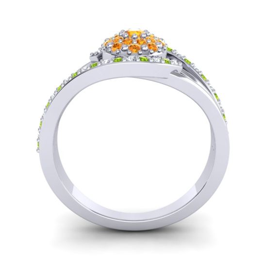 Statement Floral Pave Devaka Ring