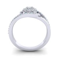 Statement Floral Pave Devaka Ring