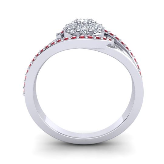 Statement Floral Pave Devaka Ring