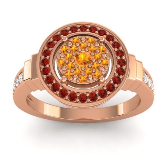 Statement Floral Pave Mitra Ring