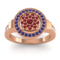 Statement Floral Pave Mitra Ring