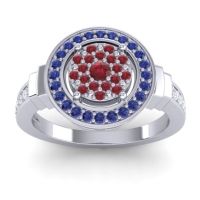 Statement Floral Pave Mitra Ring