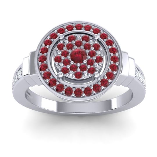 Statement Floral Pave Mitra Ring