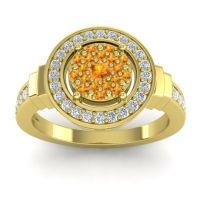 Statement Floral Pave Mitra Ring