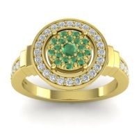 Statement Floral Pave Mitra Ring