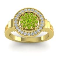 Statement Floral Pave Mitra Ring