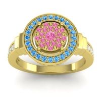 Statement Floral Pave Mitra Ring