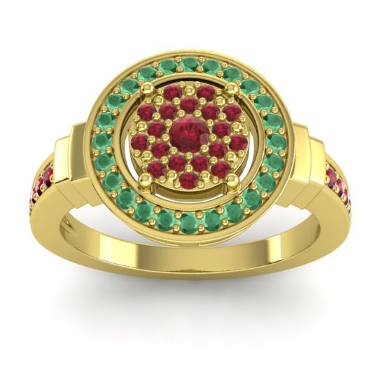 Statement Floral Pave Mitra Ring