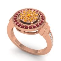 Statement Floral Pave Mitra Ring