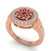 Statement Floral Pave Mitra Ring