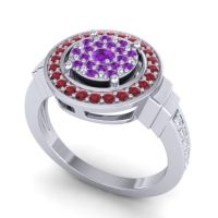 Statement Floral Pave Mitra Ring