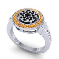 Statement Floral Pave Mitra Ring