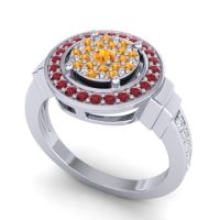 Statement Floral Pave Mitra Ring