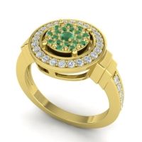 Statement Floral Pave Mitra Ring