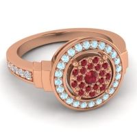 Statement Floral Pave Mitra Ring