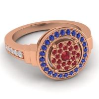 Statement Floral Pave Mitra Ring